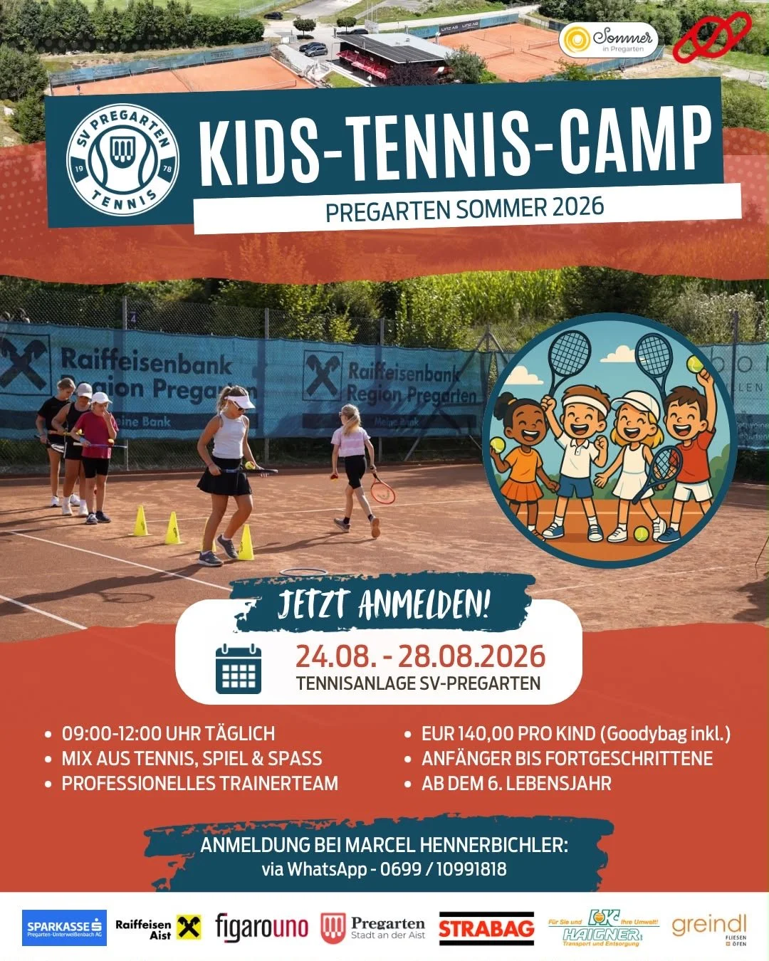 🎾☀️ Kids-Tennis-Camp 2026 – Jetzt anmelden! 