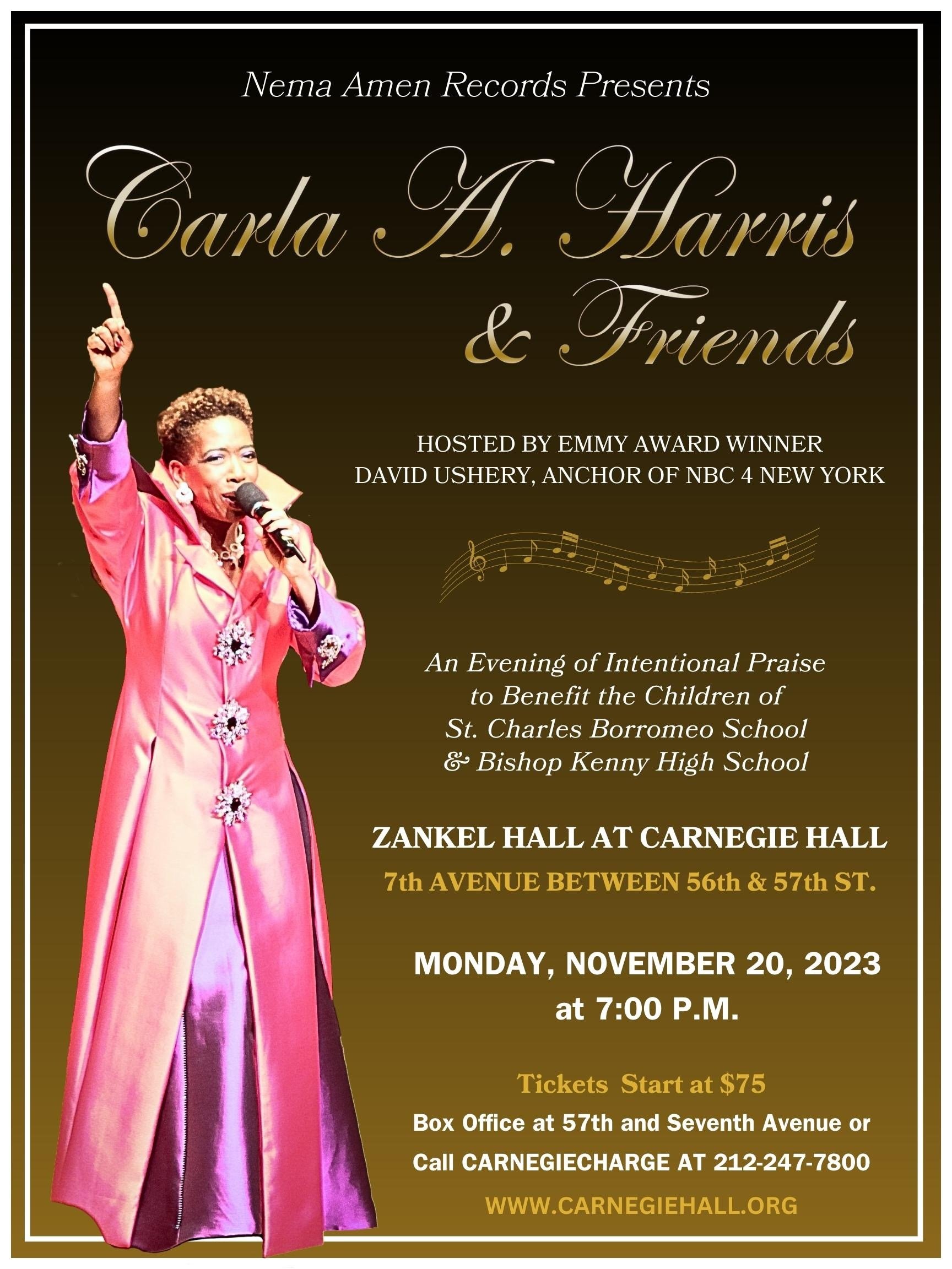 Carla Harris Performs at Zankel Hall at Carnegie Hall