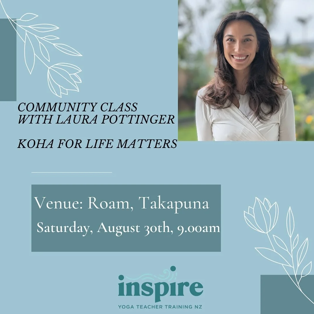 Our next community class is with the effervescent @laura.pottinger on Saturday August 30th, 9.00am @we_roam_nz ☀️

A little about Laura&rsquo;s journey to yoga: 
Laura first began her journey into yoga not long before the arrival of the pandemic, pur