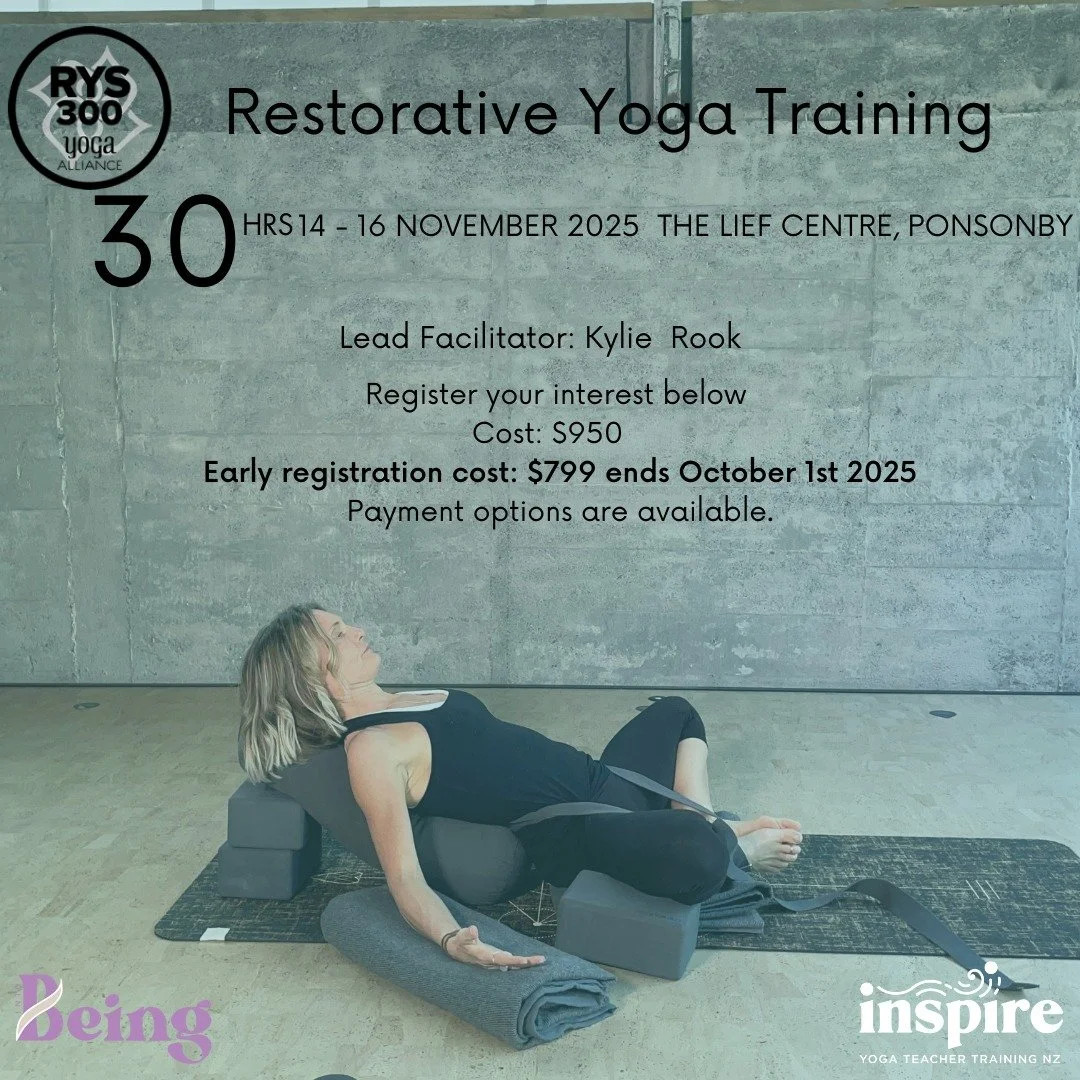 Join us this November for Restorative Yoga Training with @yogawithkylie. A dual-path to enrich your teaching toolkit or enhance therapeutic practice through the art of deep rest. 

Sign up via the link in bio 

#RestorativeYoga #YogaTraining #YogaWit