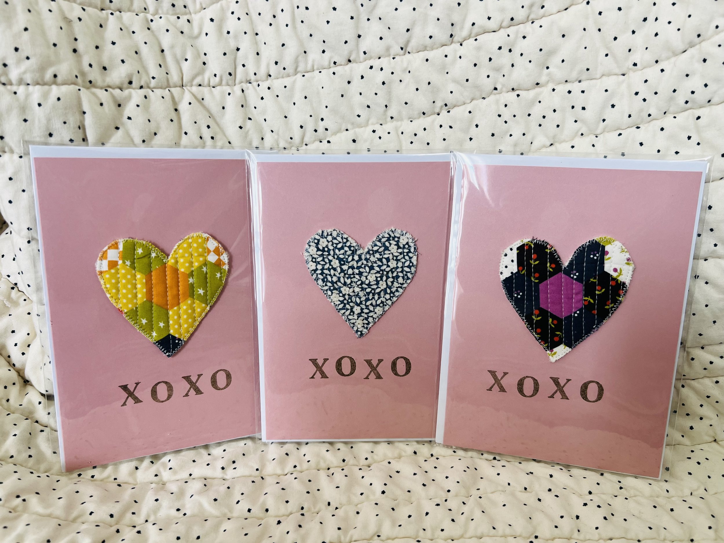 Valentine's Day cards, pack of 3