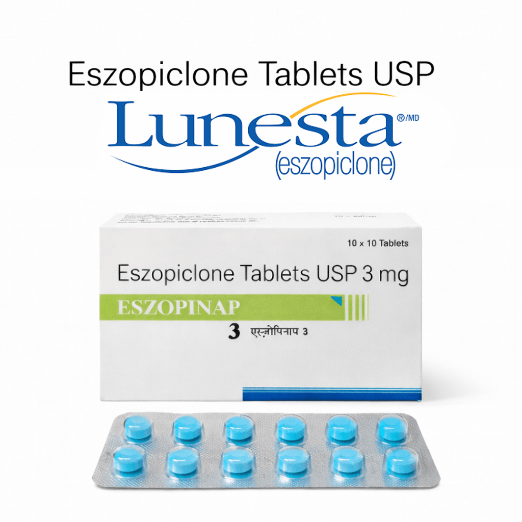 Eszopinap eszopiclone tablet packaging with blister pack