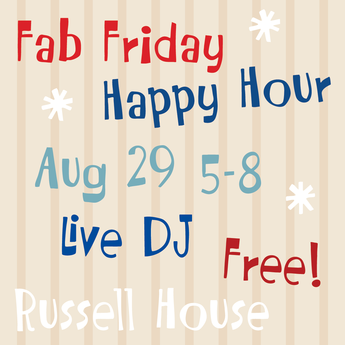 Fab Friday Happy Hour