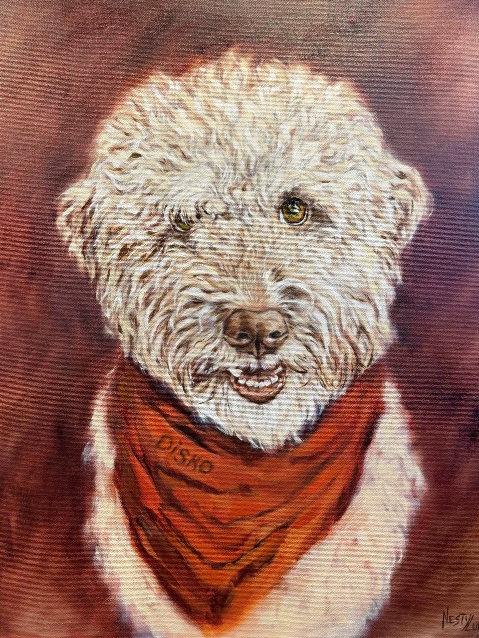 Commission %22Disko%22 Oil Painting, Nesty Luna Art.jpg