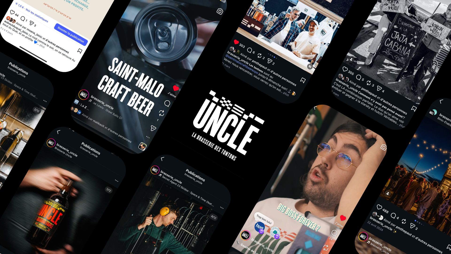 Brasserie Uncle - Production Social Média
