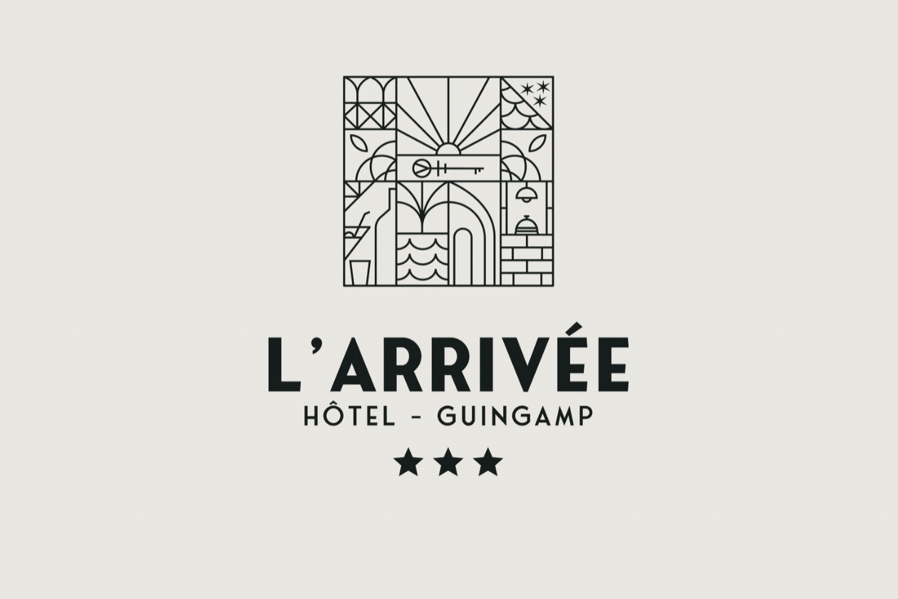 Identité visuelle - Brit Hôtel de l’Arrivée à Guingamp