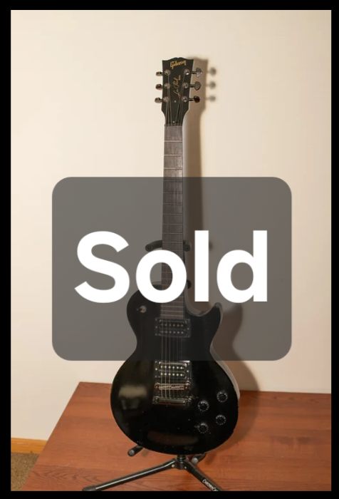 SOLD Gibson Les Paul Gothic Morte
$1200