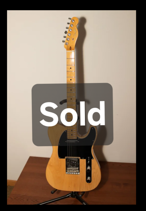 SOLD Fender Standard Telecaster, 2016 USA $1200