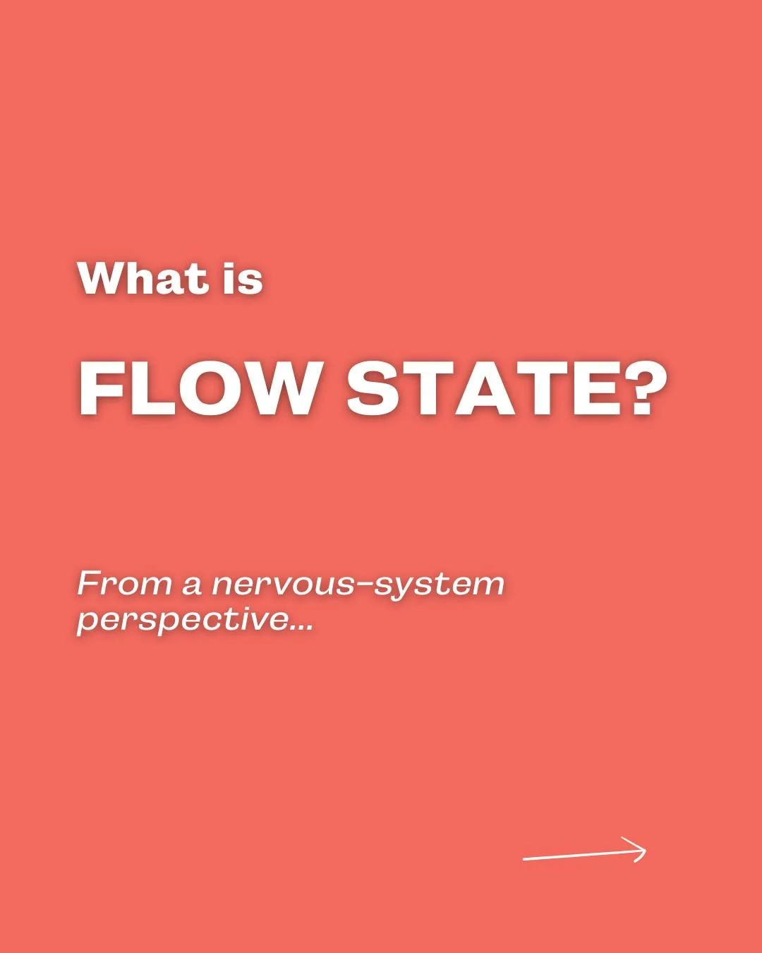 Flow state is a *physiological* condition.

When your breath, heart, and brain are in coherence... 〰️
Your prefrontal cortex becomes more fully online - which unlocks creativity, clarity, intuition, and emotional capacity.

It&rsquo;s a full-body exp
