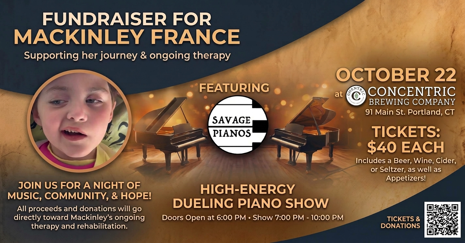 Savage Pianos Fundraiser