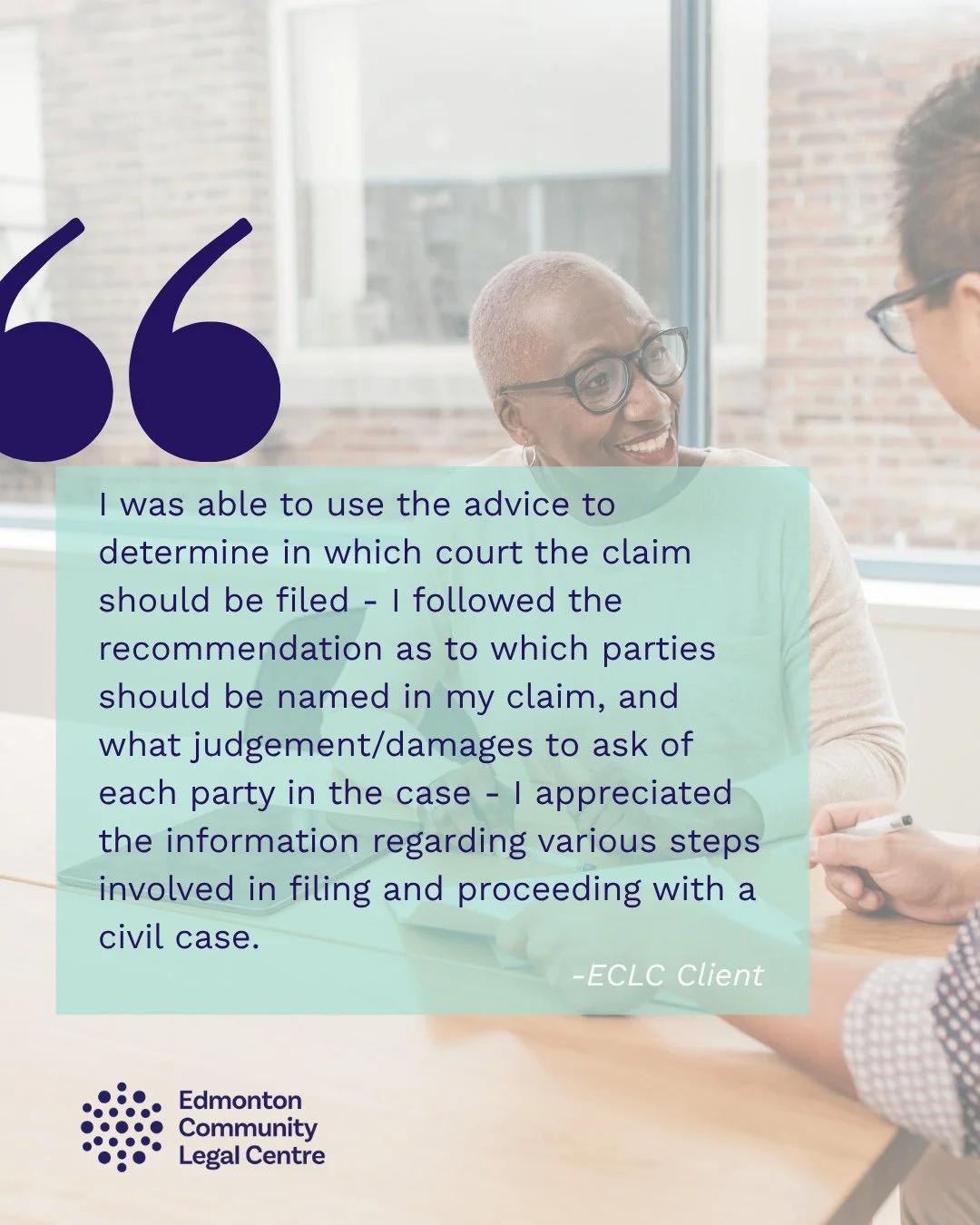 Your volunteer shift at ECLC goes beyond just 45 minutes. It empowers individuals like the one quoted above to be able to move forward, and change their outcomes. ⁠
⁠
Thank you for making an impact! ⁠
⁠
#YEGnonprofit #Albertanonprofit #EdmCLC