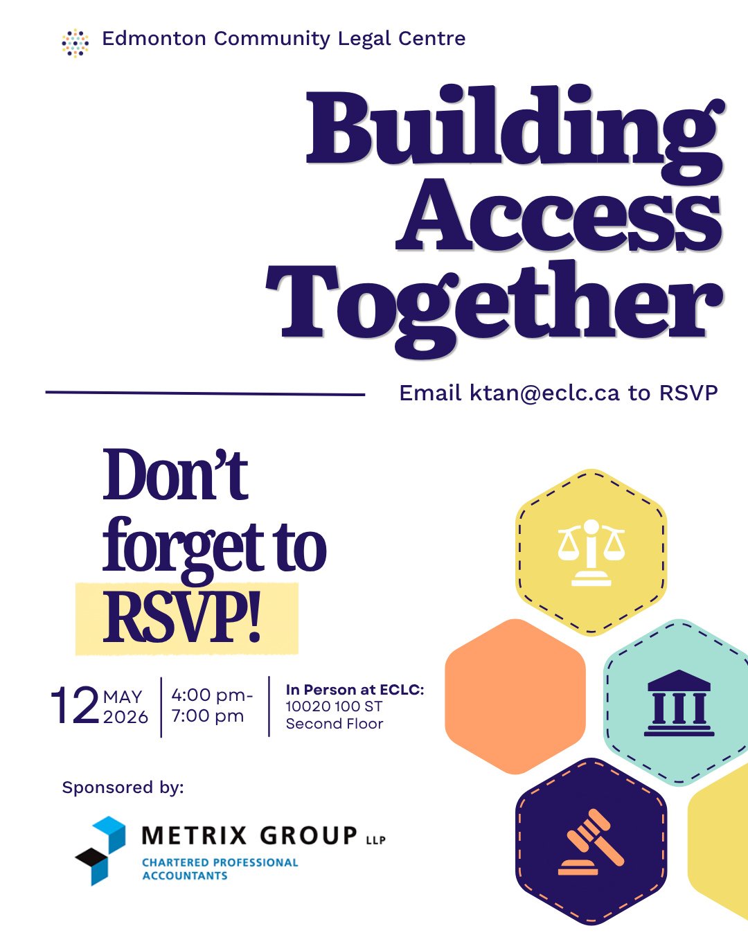 Hi friends! Don't forget to RSVP by May 7th to join us in celebrating how we have been Building Access Together, and to visit our newly expanded office space. ⁠
⁠
Join us on May 12, 2026 from 4-7 pm at our office (10020 100 St, second floor) to celeb