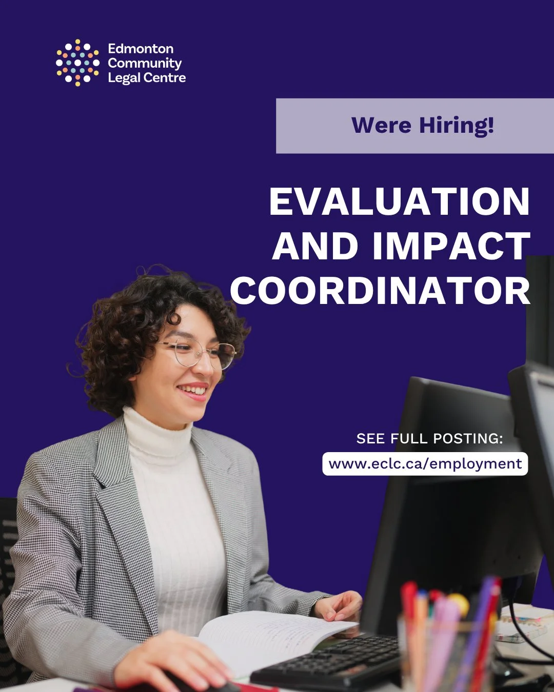 We're looking to add to ECLC! ⁠
⁠
Are you (or know of someone) who is passionate about data-driven decision making leading to positive community impact? Do you thrive in a dynamic and collaborative environment? If so, we are looking for an Evaluation
