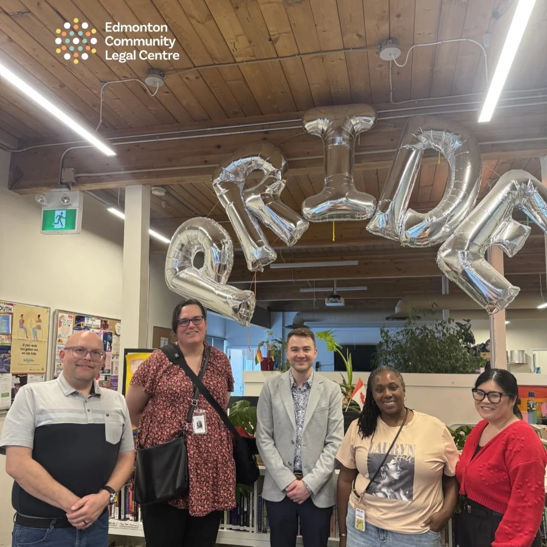 Yesterday, we had the pleasure of hosting our third legal clinic in partnership wtih the Pride Centre of Edmonton! 

The legal system is often daunting enough to navigate as a self-rep, but having a safe, welcoming space to access free legal services