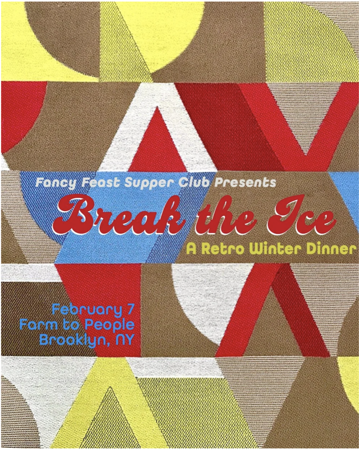Break The Ice: A Retro Winter Dinner at Farm To People Brooklyn