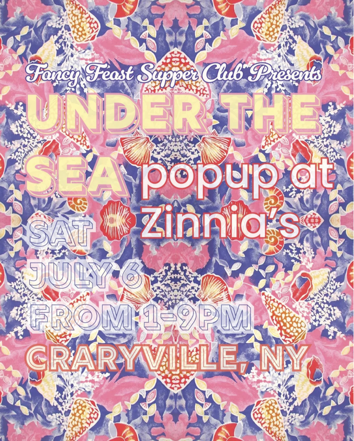 Under The Sea at Zinnia's Dinette