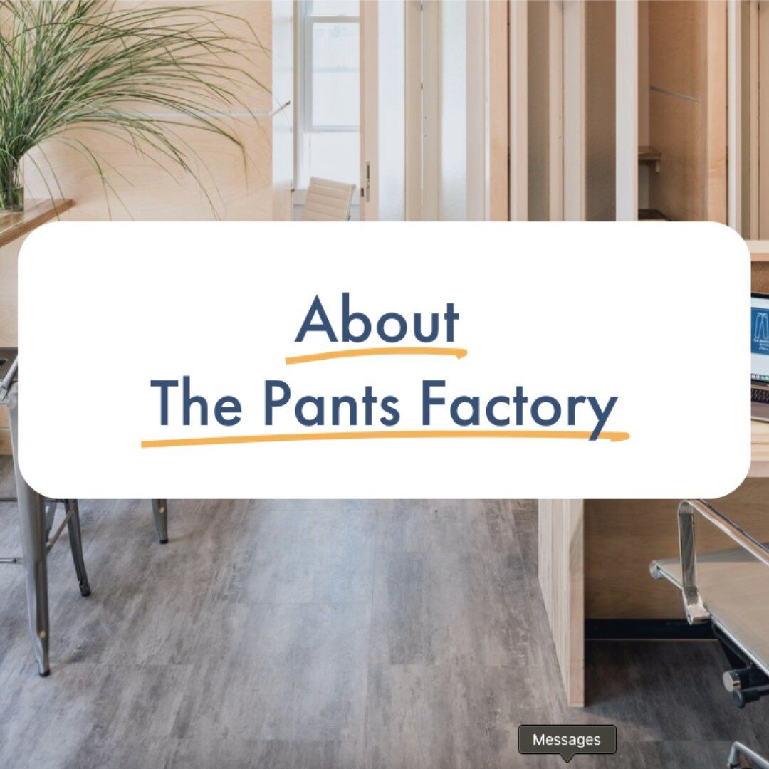 A few new followers around lately, so it's time for a quick reintroduction! 

We're the O'Rourke family and the proud owners of The Pants Factory Workspace!

Our coworking space offers locals and visitors alike a place to be productive out of the hou