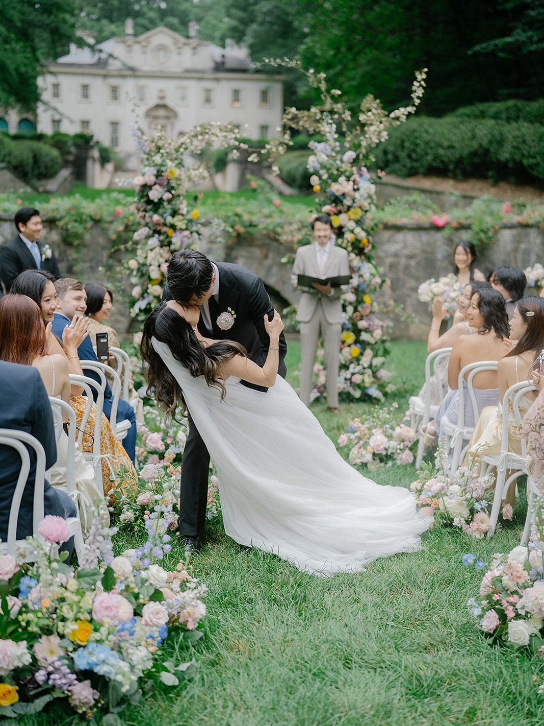 Very obsessed with this colorful palette and spring time florals. Sometimes intimate is the way to go 
Photographer @bonjourbridal_studio 
Venue @ahcweddings 
Florals @ornatevents 
Rentals @party.bound