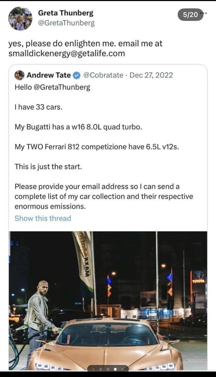 i see you, Greta 😎