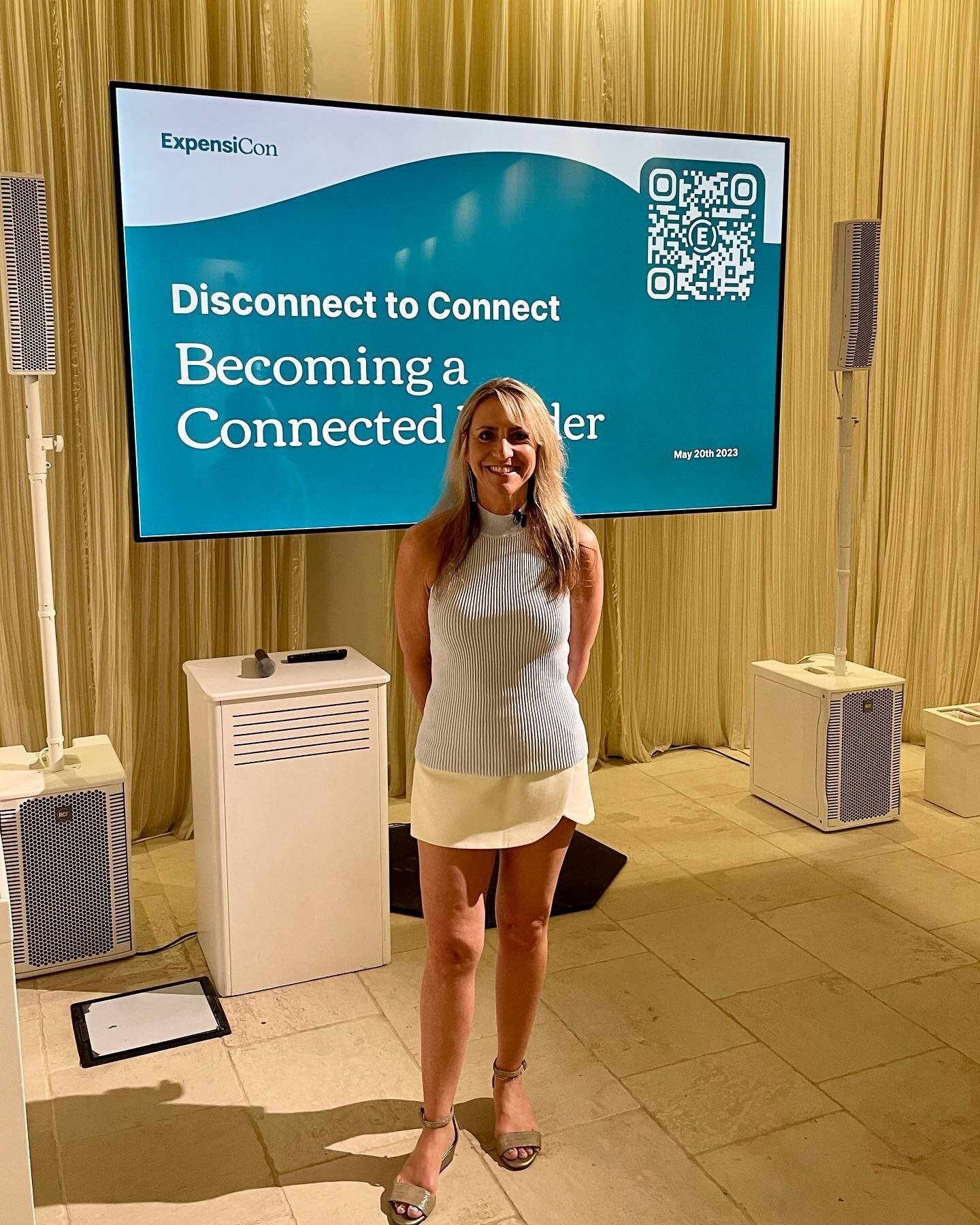 It was an honor to speak for @expensify at #expensicon on Disconnect to Connect: Becoming a Connected Leader. What an amazing experience this has been to be here! 🇮🇹

#businessbalancebliss #disconnecttoconnect #cpa #accountant