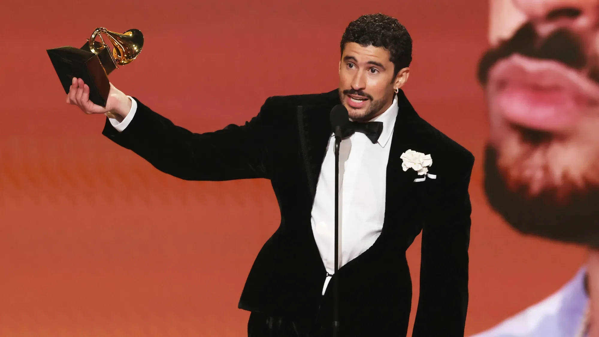 Bad Bunny winning Grammys in 2026