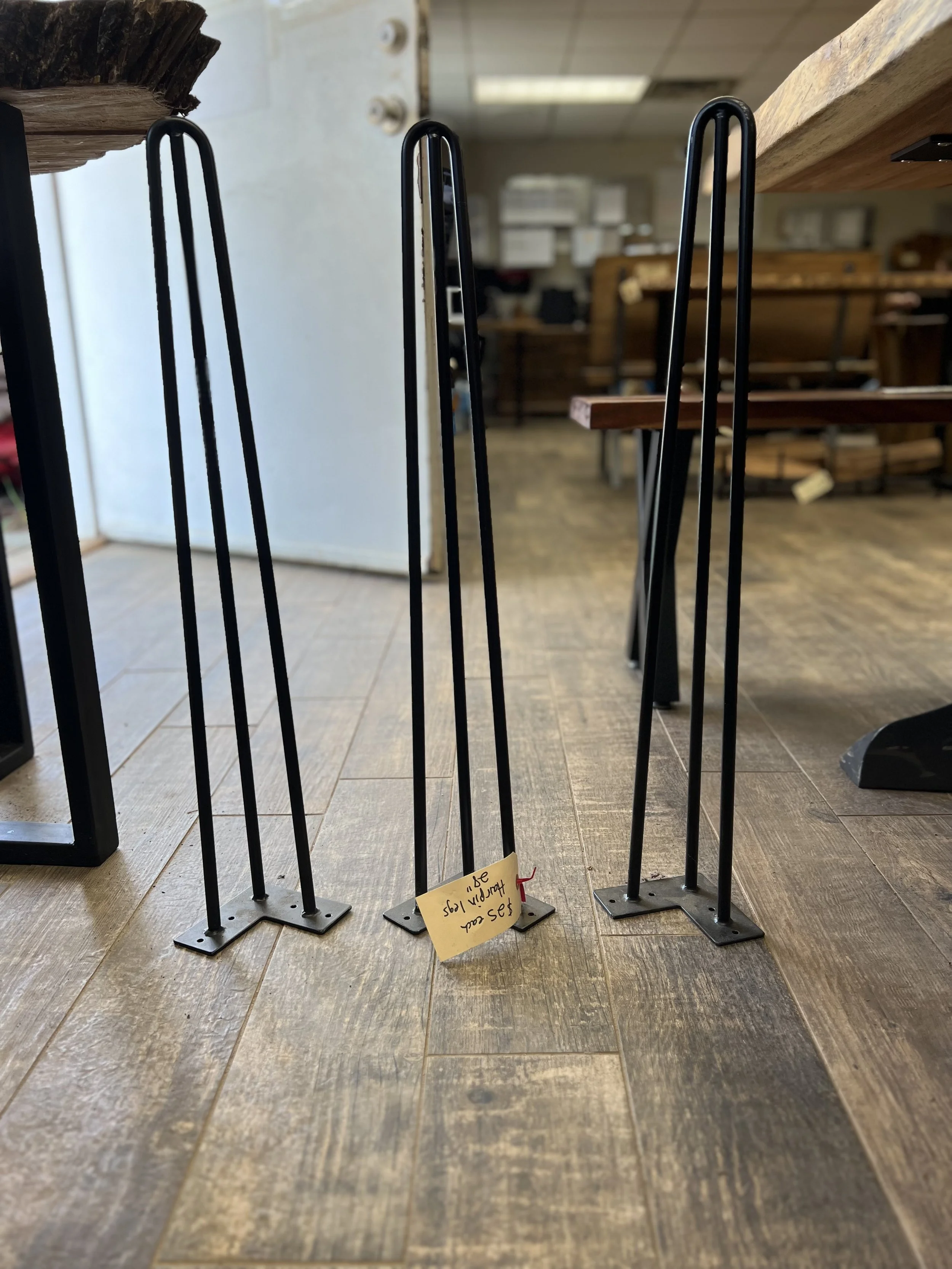 Hair Pin Table Legs Modern Furniture Legs Lee's Firewood Charlotte & Lake Norman, NC