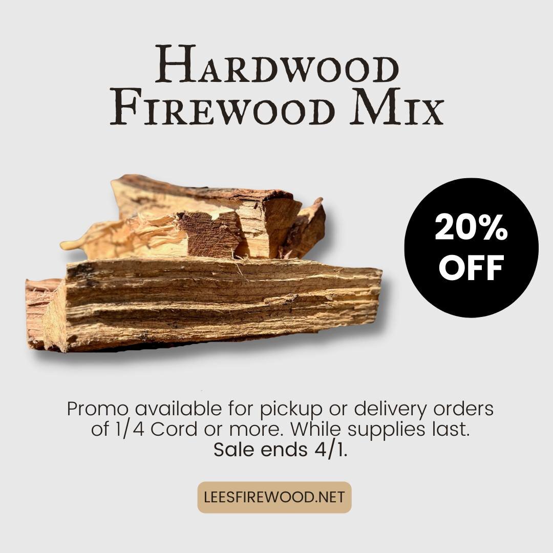🪵 OVERSTOCK SALE 🪵

Warm up during this cold snap with 20% off our Hardwood Firewood Mix while supplies last: leesfirewood.net/residential-firewood/p/hardwood-mix