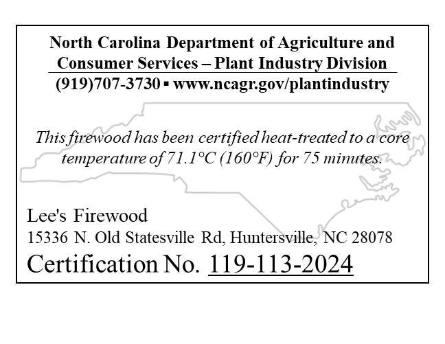 ITS OFFICIAL WE ARE KILN CERTIFIED AND MOVING AHEAD!
Our wood is kiln dried for 24+ hours to a moisture content of 20% or less.
Order today for FREE DELIVERY 1/3 Cord or more with in 30 mile radius.

https://www.leesfirewood.net/shop#!/Kiln-Dried-Har