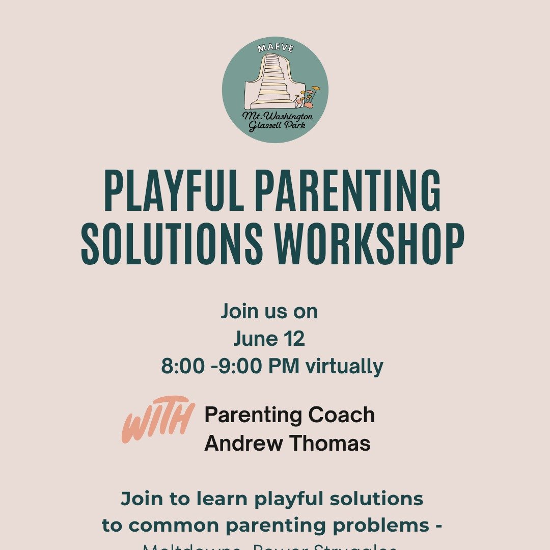 MAEVE is pleased to welcome Eagle Rock parenting coach and kids' TV writer Andrew Thomas for his presentation:
&quot;How writing for kids' TV taught me that play can save the day.&rdquo;

It's all about finding playful solutions to common parenting p