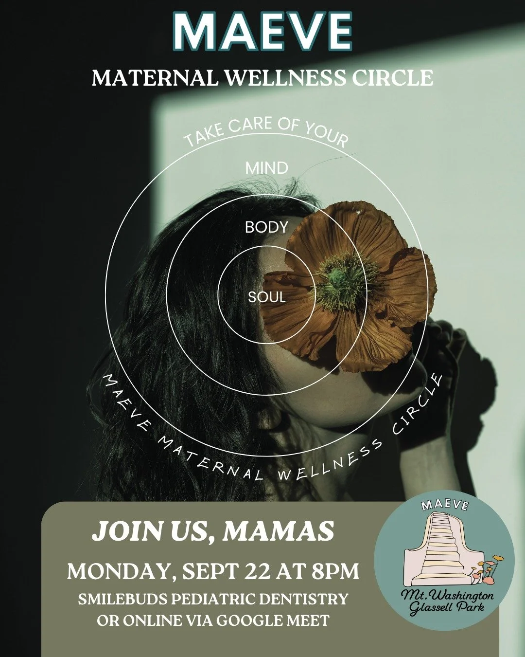 ✨Join us for our (Open To The Public) Maternal Wellness Circle✨

Our meetings start with a short calming meditation and open into a semi-guided, non-judgemental space for all to share and listen. We will make time for everyone who wants to share, but