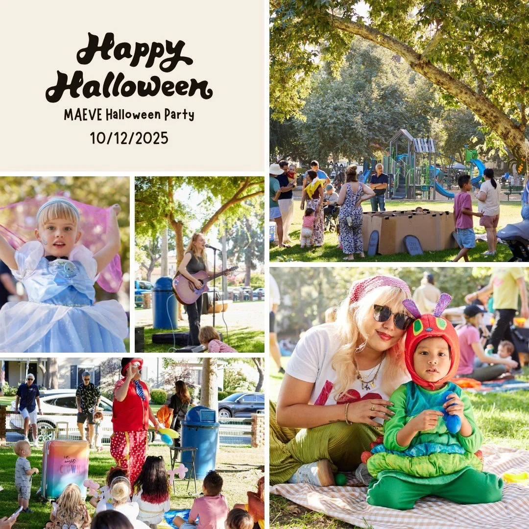 🎃 Thank you for joining our MAEVE Halloween Party! 👻
We had such a blast celebrating with you all!
Huge thanks to everyone who volunteered, brought delicious treats, and joined in the fun. We loved singing along with @minibop and giggling at the hi