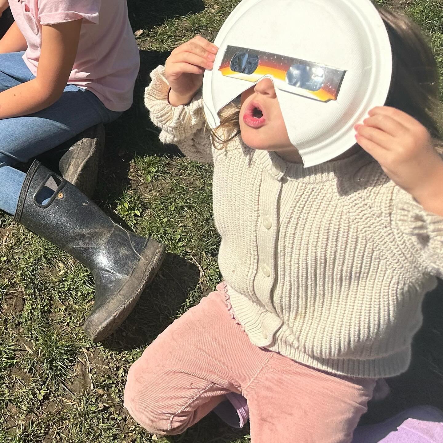 What an incredible sight! Students today were in awe as they witnessed the mesmerizing solar eclipse phenomenon. Gathering with friends in the yard to safely observe the celestial event, was such a cool experience!