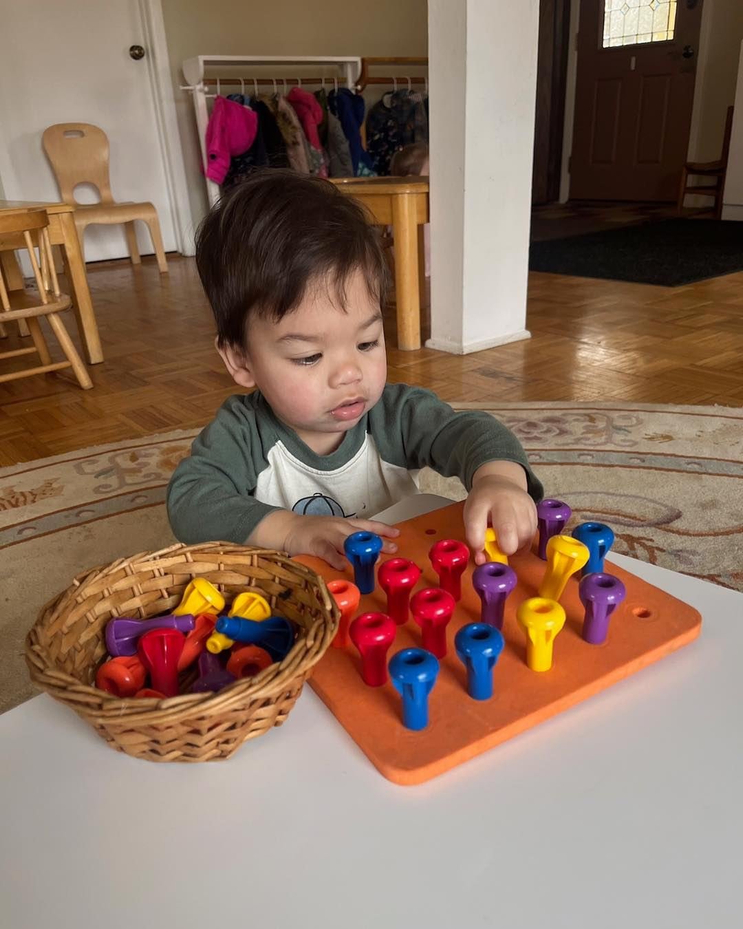 Between the ages of 18 months and 3 years old, children crave the ability to do things on their own. Students of the MCH Toddler Classroom get to practice a lot of real life skills during their day and explore the materials in their environment. They