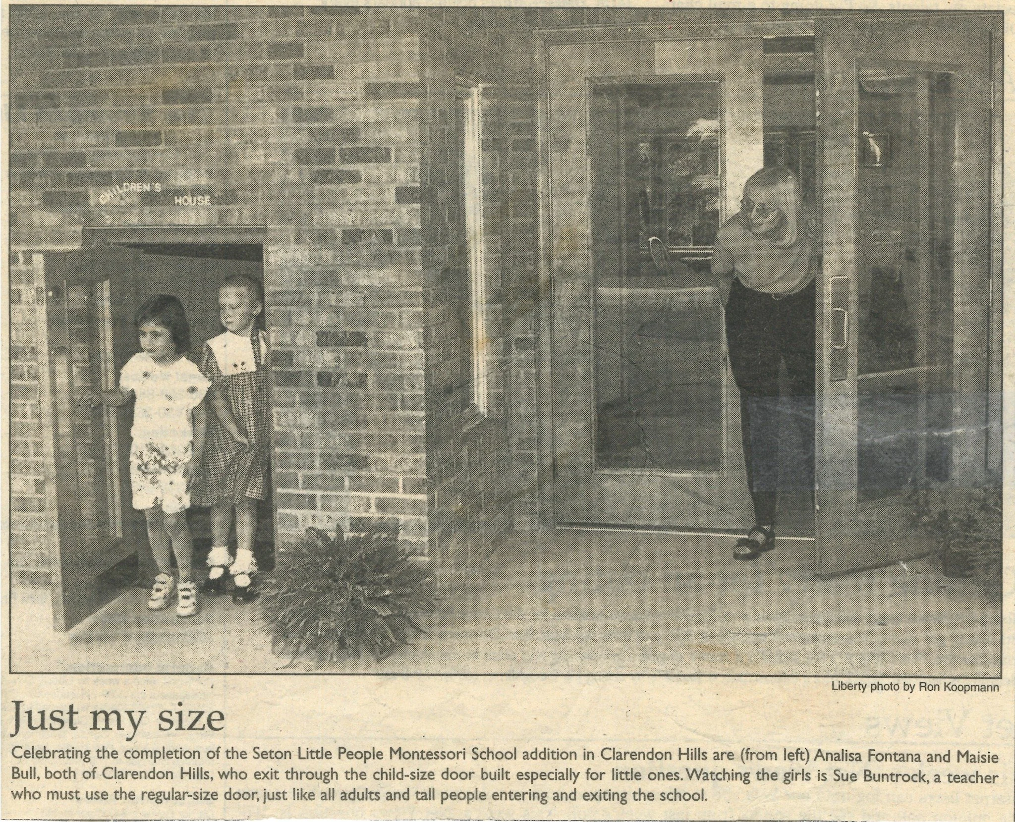 Memory Monday: If you’ve visited Seton, you’ve undoubtedly noticed the little doors made just for our youngest learners at the toddler and early childhood buildings.
These child-sized entrances are more than just charming, they reflect S
