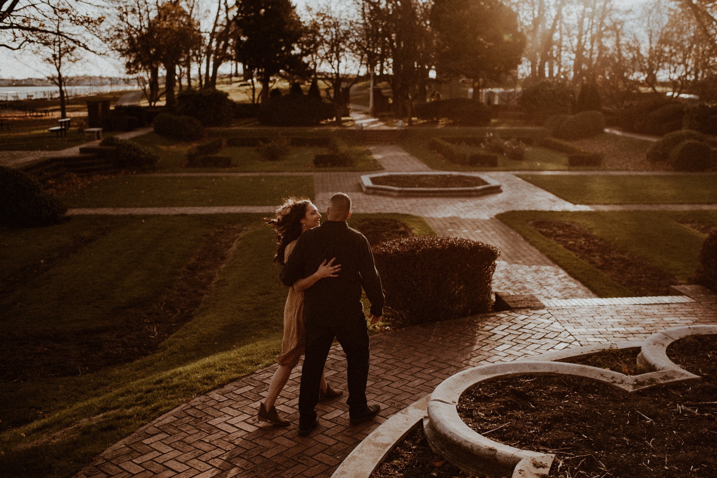 05_Lynch Park Rose Garden Sunset Engagement Session Boston Elopement Photographer .jpg