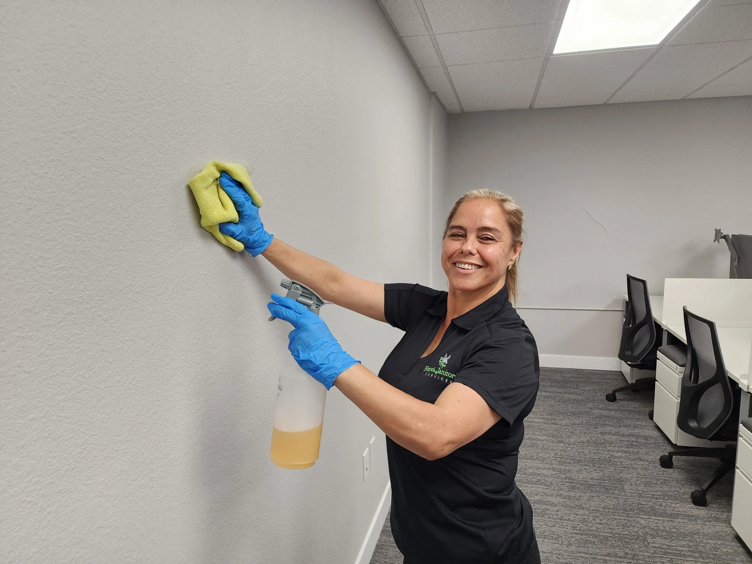 Commercial real estate cleaning by Hope’s Janitorial Services in Orange County CA