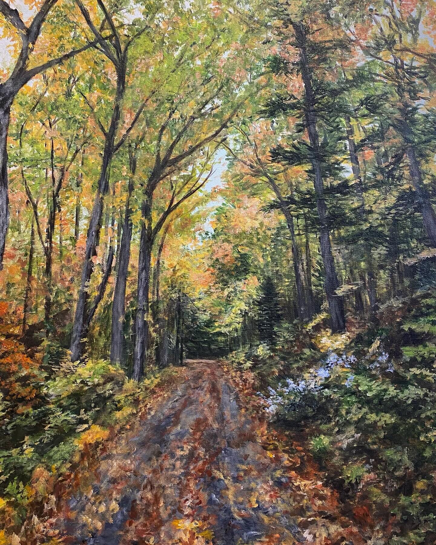 🎨🌳🎨 It&rsquo;s the last weekend for You Do You, a fantastic exhibition at the Leslie Grove Gallery! 

My painting &ldquo;Walk in the Woods&rdquo; is an idyllic fall scene captured from Haliburton ON. This piece is in great company with so many oth