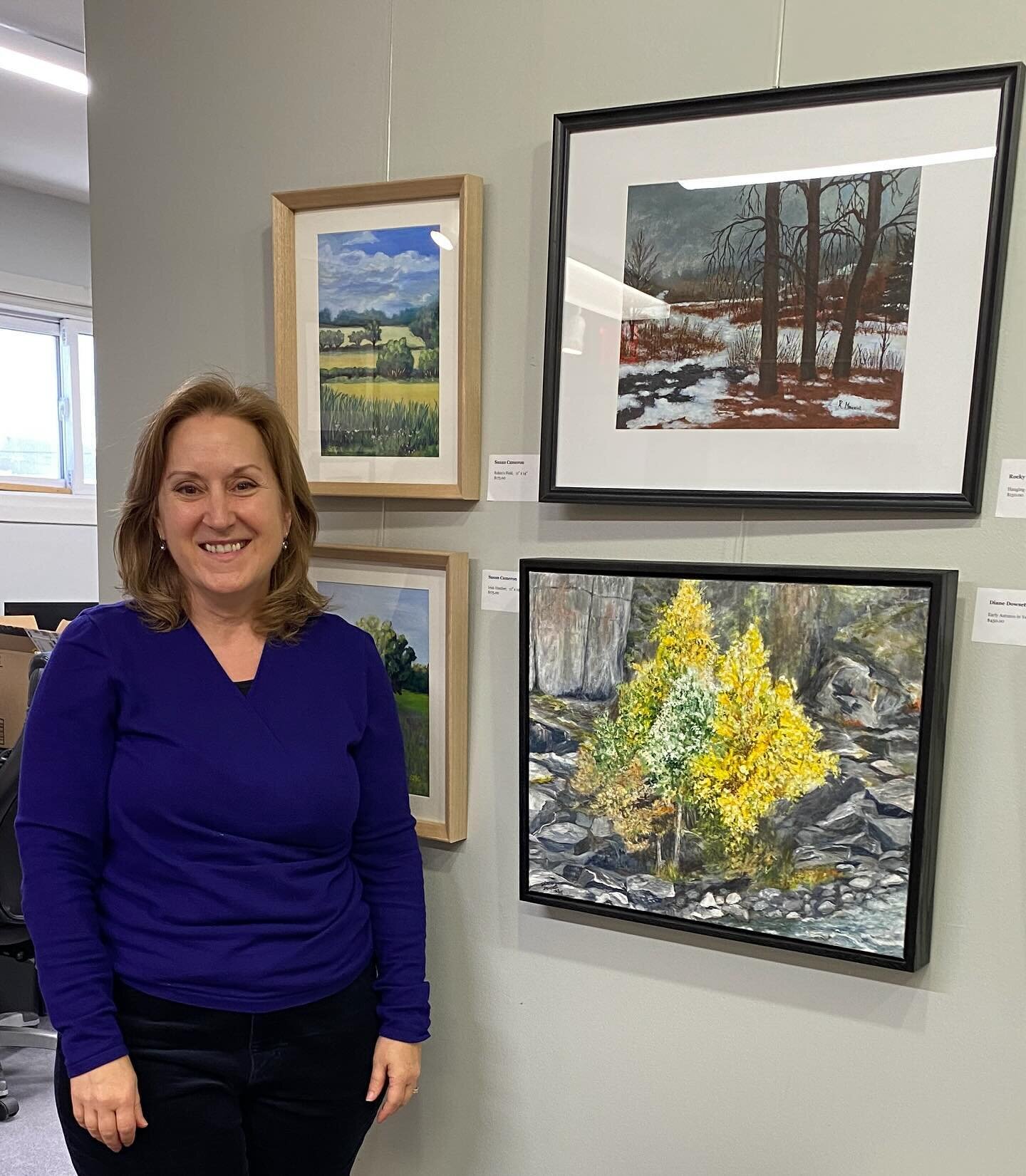 🎨🌞🎨 Hello from @oas_oakvilleartsociety Student Show &amp; Sale!
It&rsquo;s on this weekend only in Oakville, so if you&rsquo;re in the area (560 Bronte Road) be sure to check out the terrific art from 1-4pm on Sunday.
As I was a student in one of 