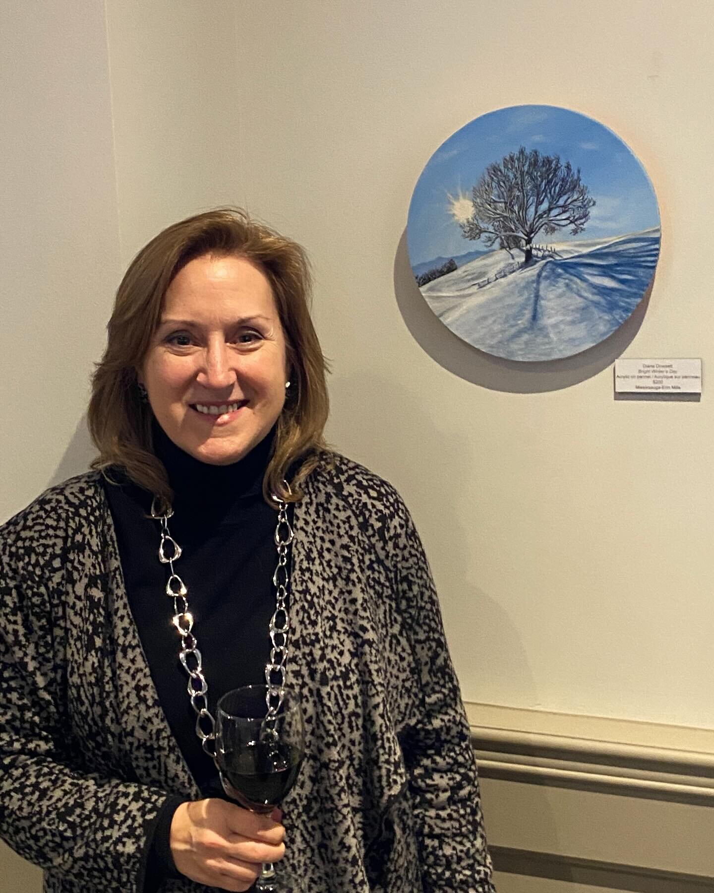 🎉🎨🎉 Hello from the opening reception for the Legislative Assembly of Ontario&rsquo;s Art and la Carte exhibition!
My painting &ldquo;Bright Winter&rsquo;s Day&rdquo; will in the exhibition all year - a terrific showcase for Ontario artists.
Many t