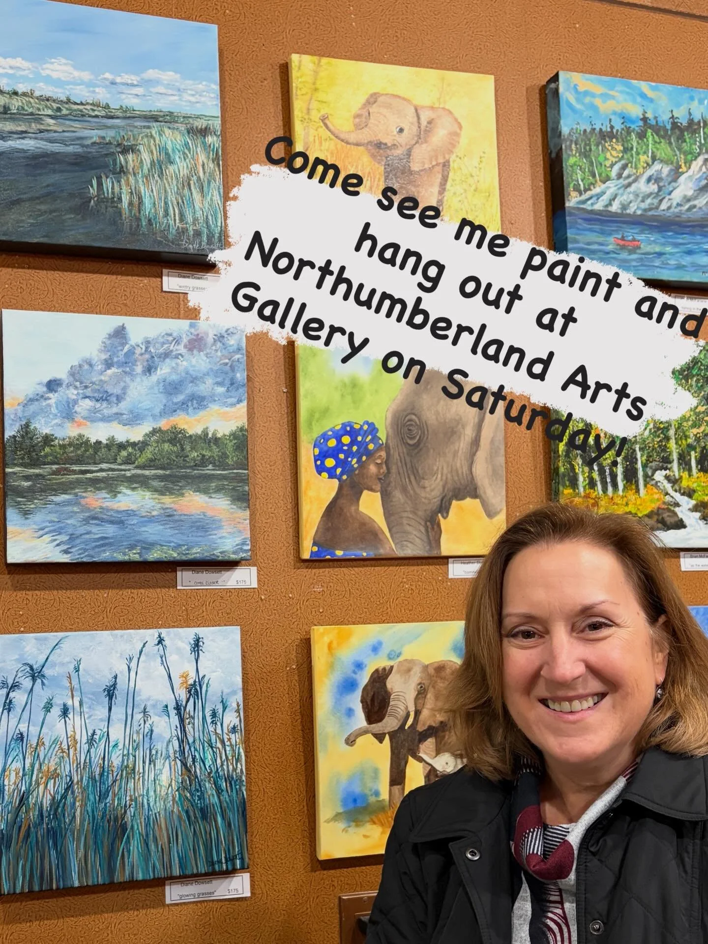 🎨🎨🎨 If you want to say hi and see me paint, then plan your visit to the Northumberland Arts Gallery in Port Hope this Saturday afternoon from 1:30-4pm!

I&rsquo;m so happy to be a featured artist as part of the current 12x12 Show. I&rsquo;ll be wo