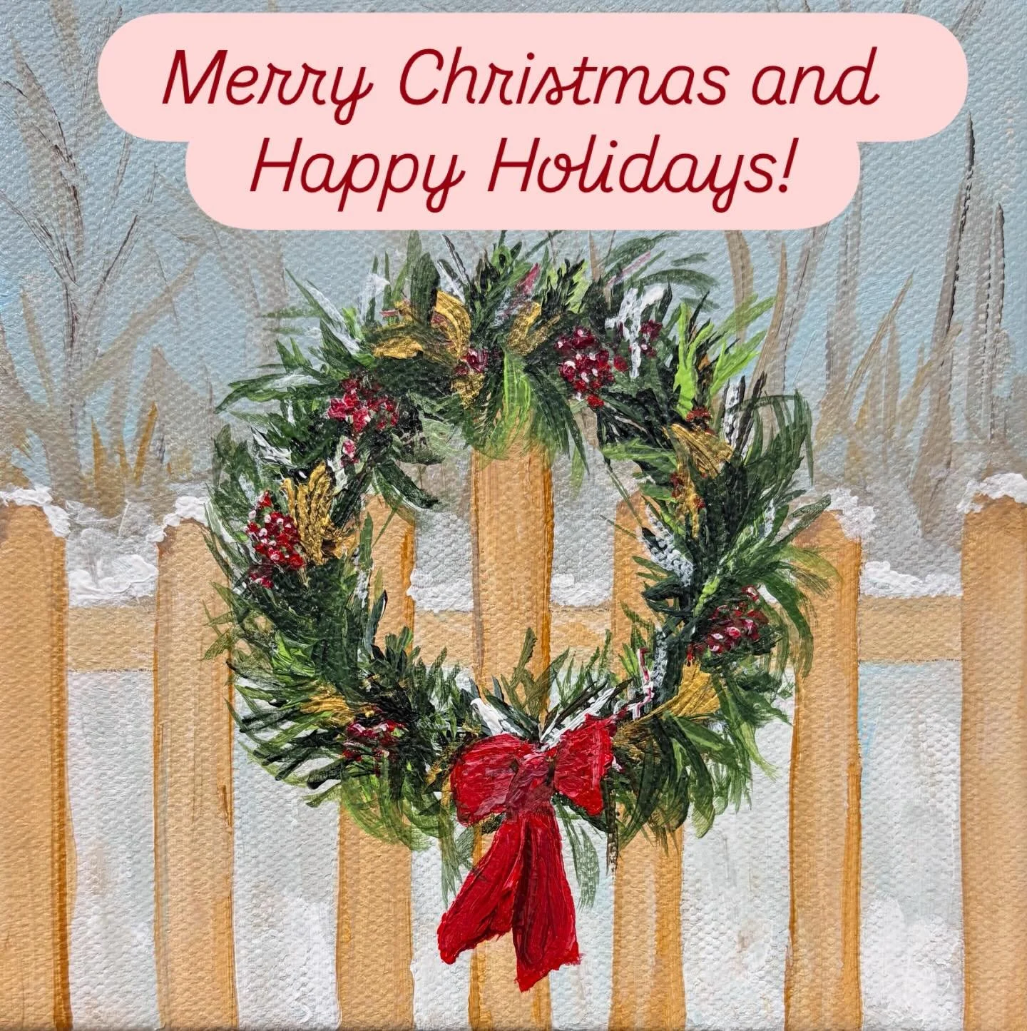 🎄🎄🎄Wishing you a Merry Christmas, Happy Holidays and a fabulous 2026 full of your heart&rsquo;s desires!
.
.
#canadianpainter #landscapepaintings