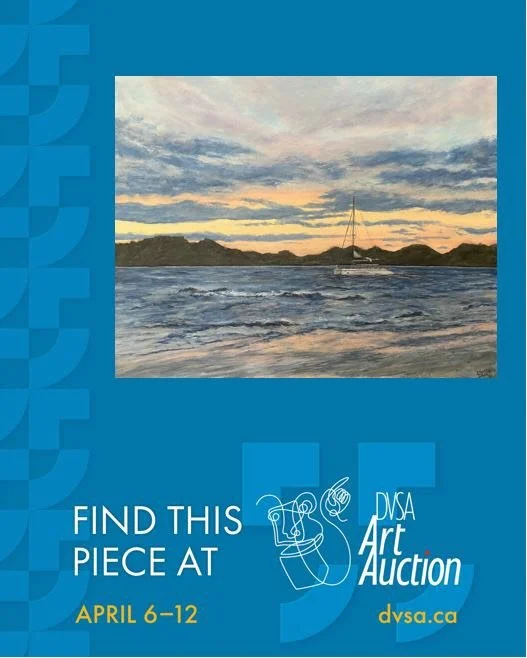 🎨🏷️🎨 The online auction starts today! Snap up beautiful artwork from the annual fundraiser for the Dundas Valley School of Art! 
I have two paintings in this year&rsquo;s auction, with very affordable starting bids.
The auction will close early Su