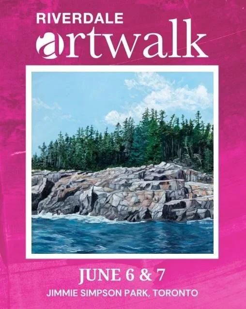 ⏰🎨⏰ The countdown is on! Two short days away until @riverdaleartwalk!

Come say hi at Booth 45 and check out the beautiful creations from 165 artists. Here&rsquo;s a sneak peek at a few of my many paintings that will be at the show. 

And I&rsquo;m 