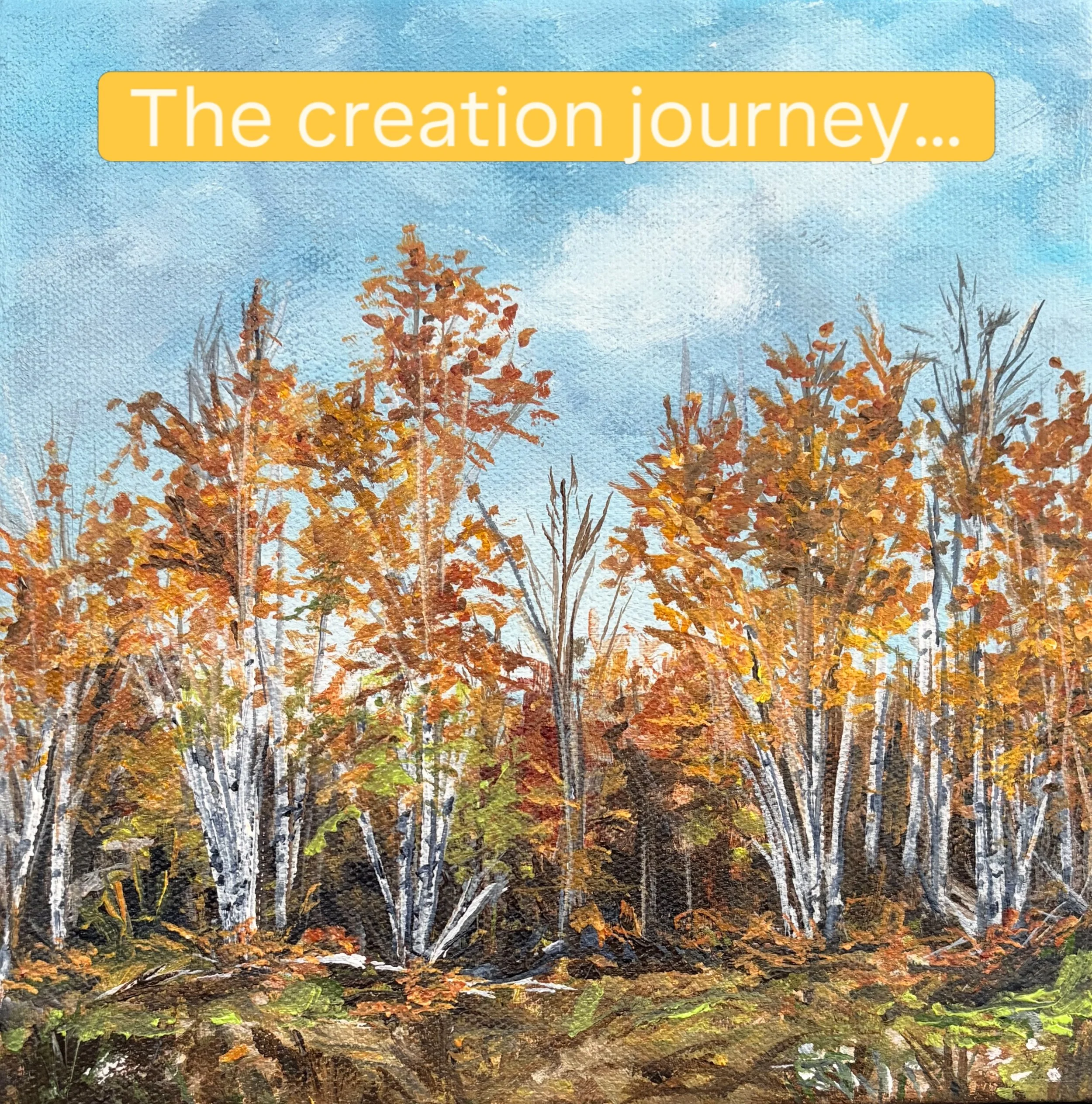 🎨🍁🎨 Yeah, I know it&rsquo;s still summer&hellip; but I have a love of birches in fall. Love the muted tones in the messy fall floor, with the glowing white trunks shining through&hellip;

8&rdquo;x8&rdquo;, acrylic@on canvas - $125. DM me if inter
