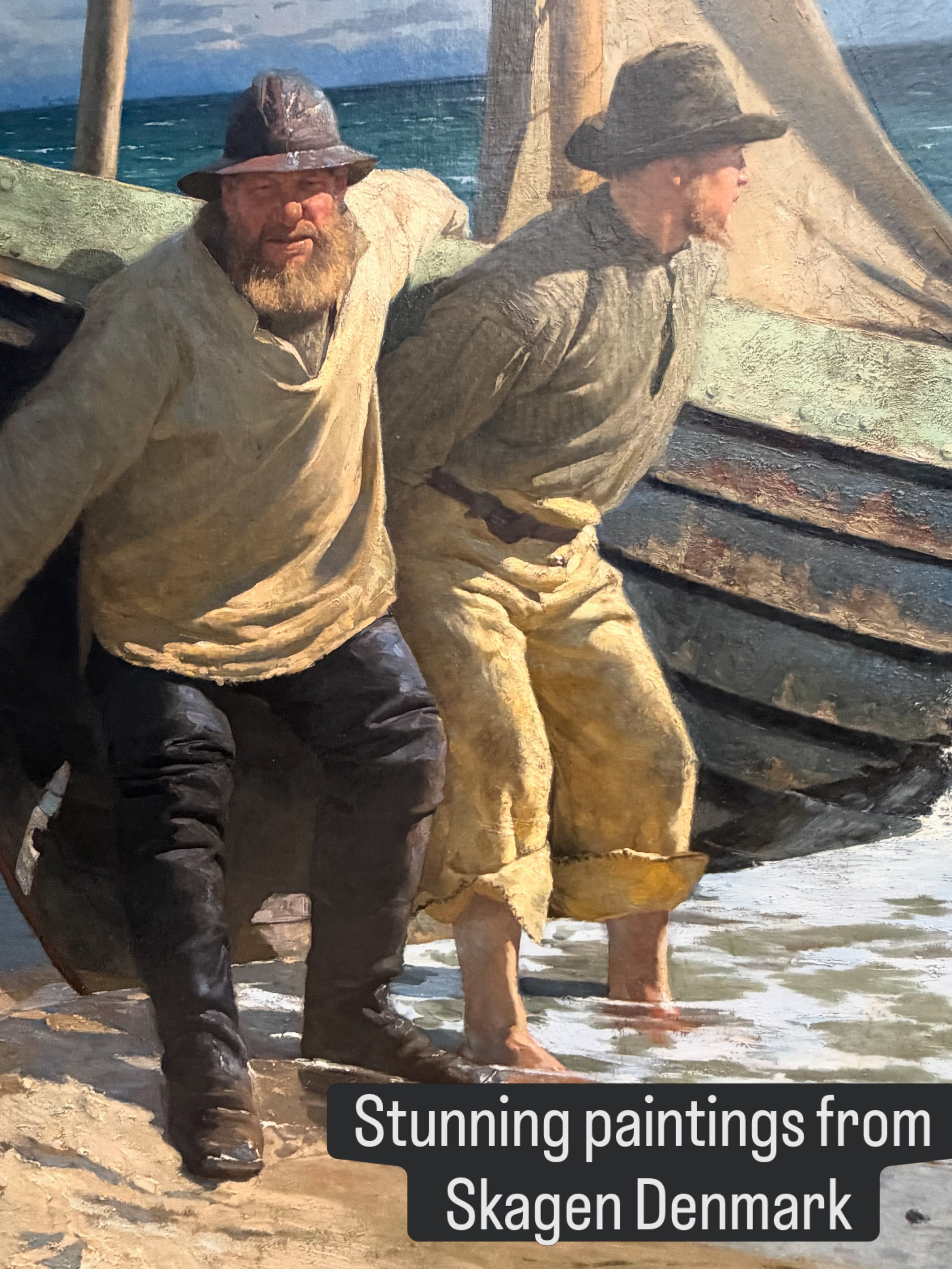 🎨🌊🎨 I love to visit local galleries when I travel. While in Skagen today (at the tippy top of Denmark), the Skagens Museum was full of breathtaking art all painted in the local area. Artists have flocked here since the 1800&rsquo;s to capture the 