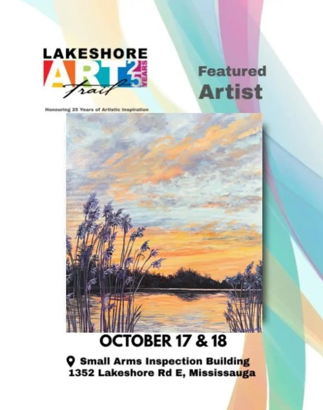 🎨🎉🎨 The @lakeshorearttrail is just around the corner! 

Come celebrate the 25th anniversary of this wonderful event, with artworks from 40+ artists, music, activities, food and tons of fun!
I&rsquo;ll be debuting many new paintings featuring seren
