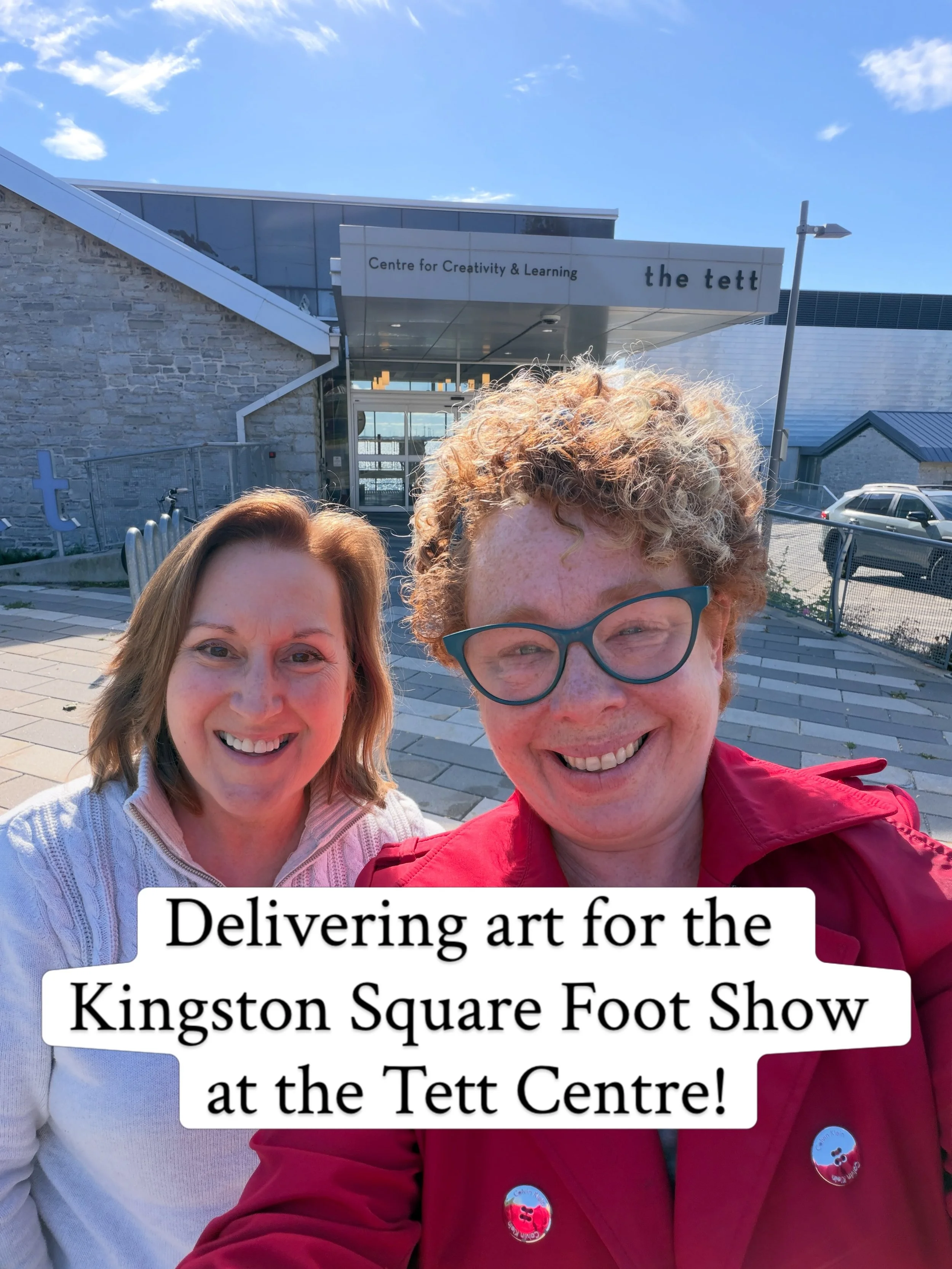 🍁🎨🍁 Art road trips are the best, especially when I get to spend the day with the incomparable Kerry Vee!

We had a car full of art as we delivered a ton of gorgeous 12x12 paintings for the @kingstonsquarefootshow happening this weekend at the beau