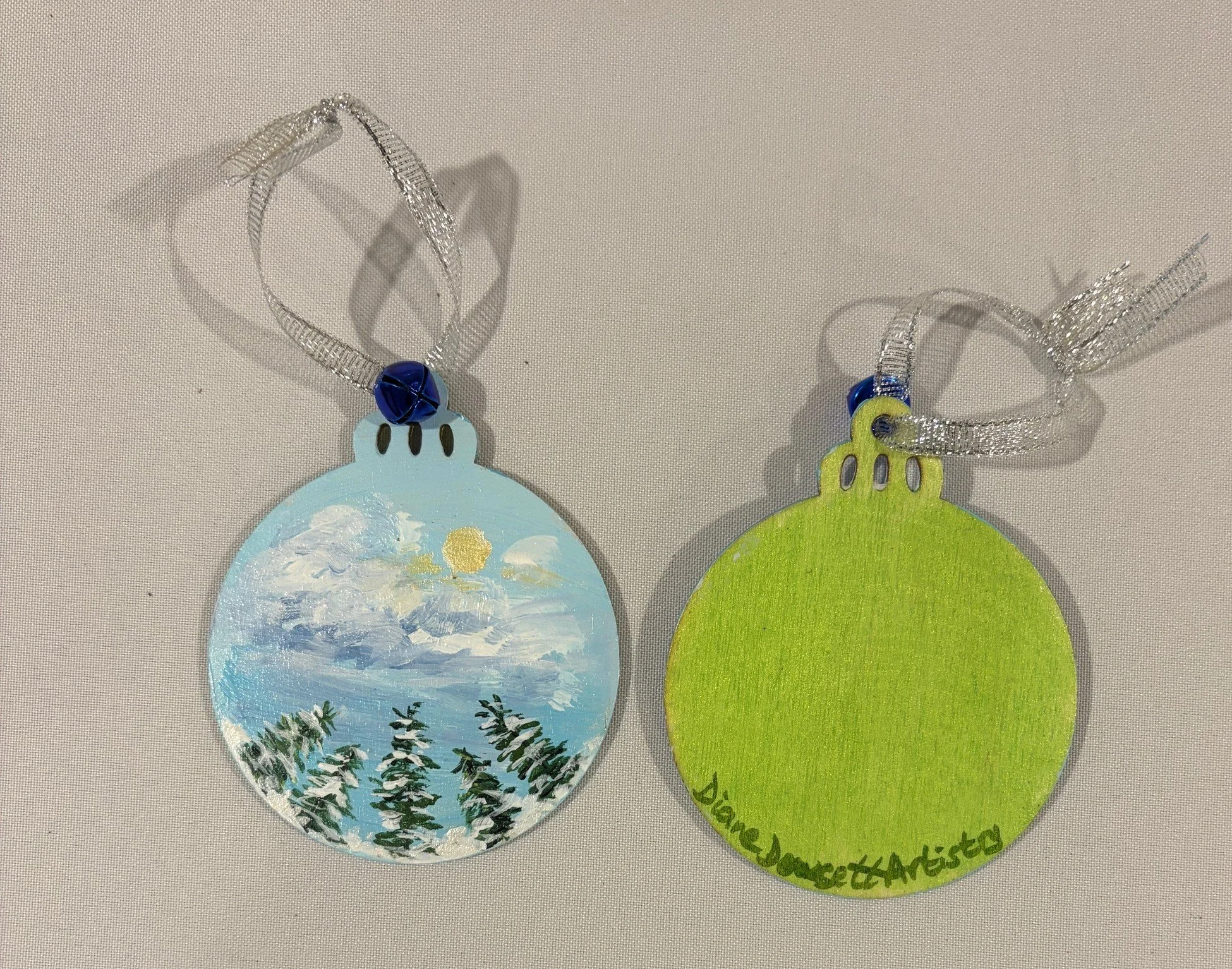 3" Sunlight Trees Wood Disc Ornament