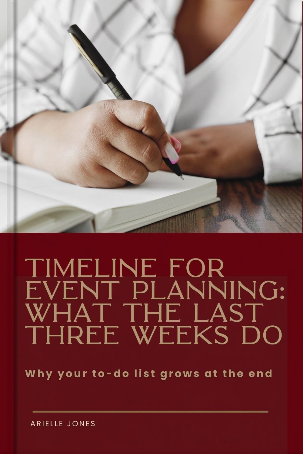 Timeline for event planning: what the last three weeks do