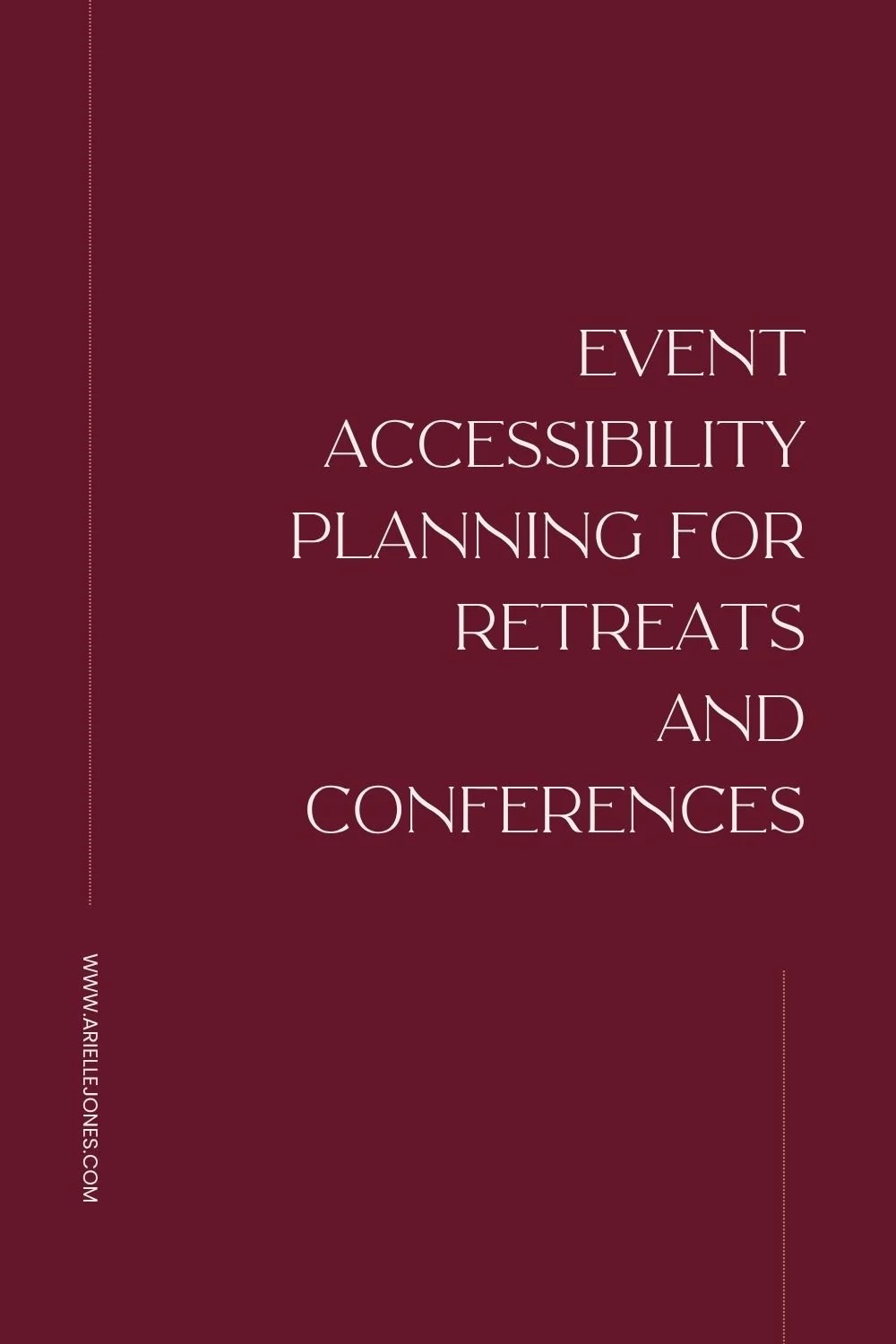 Event accessibility planning for retreats and conferences